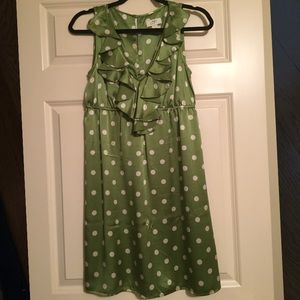 Adorable silk polka dot dress from Ann Taylor